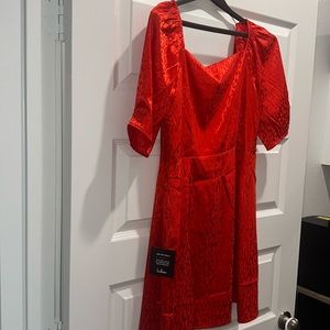 Lulus Cheetah Tie Dress